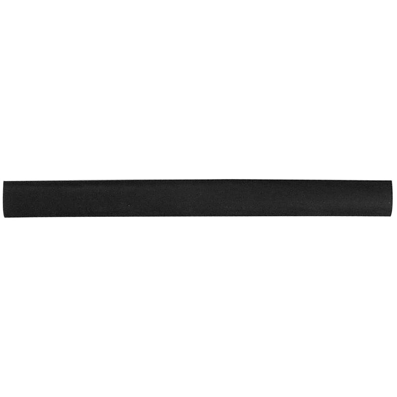 25 manguitos de tubo termorretráctil Ø6,4mm 10cm negro BIHR