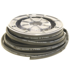 BIHR Reel of Heat-Shrinkable Tubing Black Ø24,5mm 3m