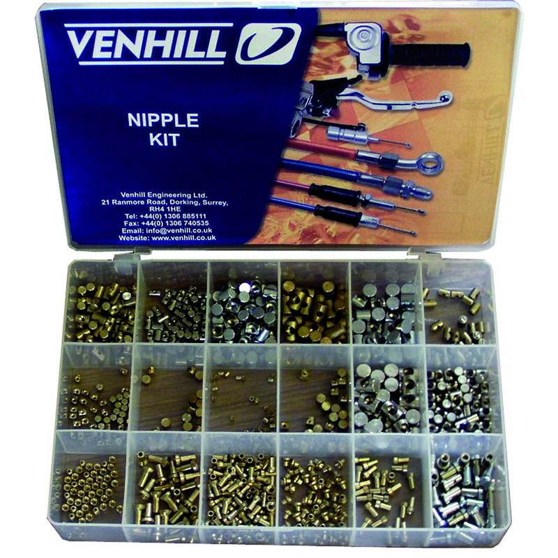 VENHILL Nippel - Box mit 700 Zugnippeln
