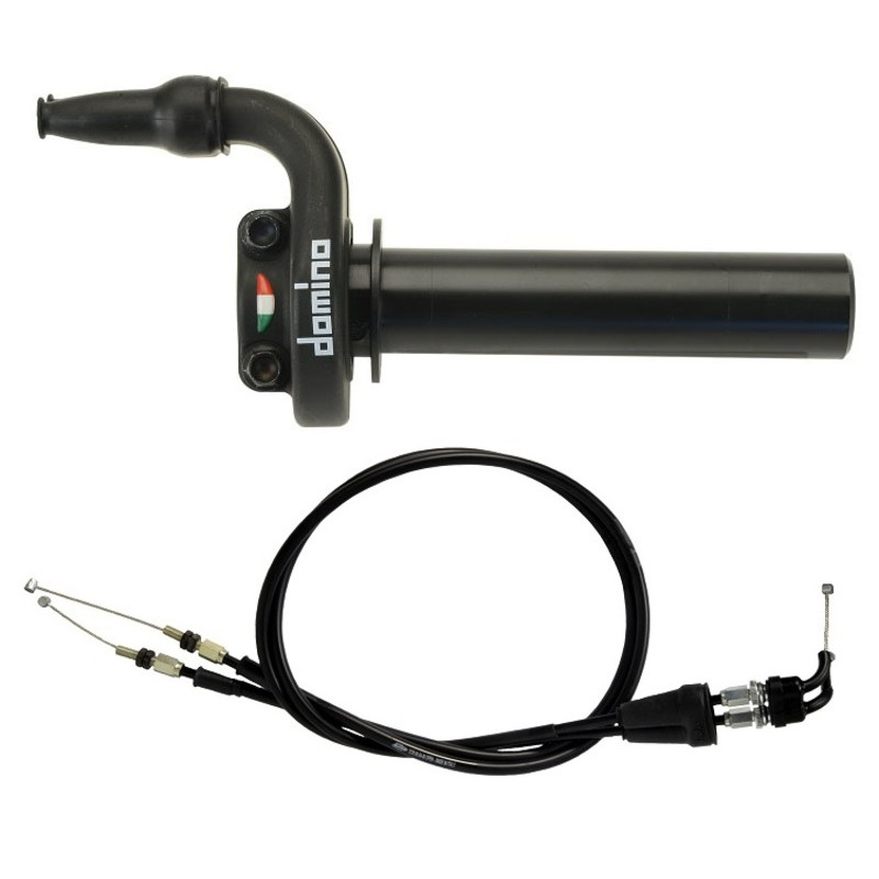 Kit acelerador DOMINO KRE con cables negro para KAWASAKI KX 450, KXF 250, KXF 450 de 2009 a 2022