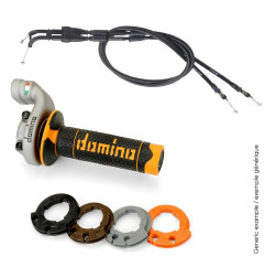 Kit acelerador DOMINO KRK Evo con cables puños Rojo/Negro para KAWASAKI KX 450, KXF 450 de 2009 a 2022