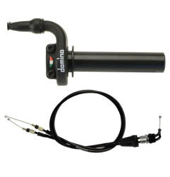 Kit acelerador DOMINO KRE con cables negro para SUZUKI RMZ 250, RMZ 450 de 2008 a 2013
