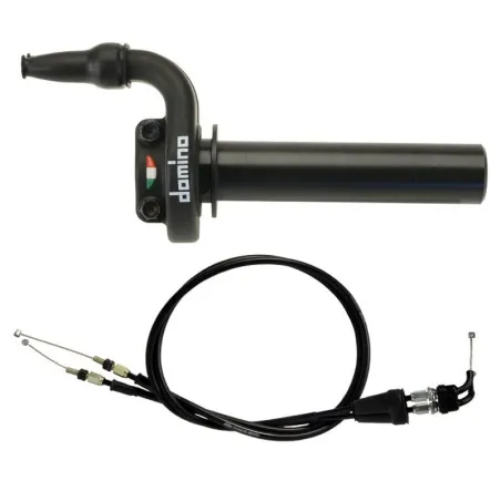 DOMINO KRE Lenkergriffe mit Zügen Schwarz für YAMAHA YZF 250, YZF 450 2004-2009