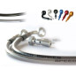 Speedbrakes Aviation Kupplungsleitung Edelstahl/Aluminium Banjo TECNIUM für TM RACING EN 125, EN 250, GS 125, GS 250, MX 125