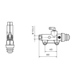 BREMBO Bremshauptzylinder hinten Ø11mm Natur