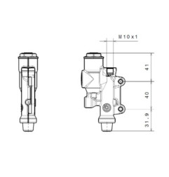 BREMBO Rear Brake Master Cylinder Ø13mm Titanium