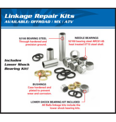 Kit roulements de biellette de suspension ALL BALLS pour YAMAHA TTR 125 de 2000 à 2026
