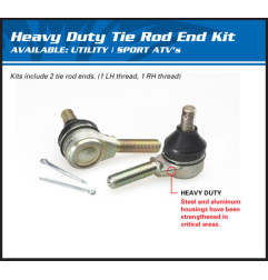 Kit rotule de direction ALL BALLS pour POLARIS OUTLAW 450 MXR 2X4, OUTLAW 450 S, OUTLAW 525 IRS, OUTLAW 525 S, PREDATOR 500