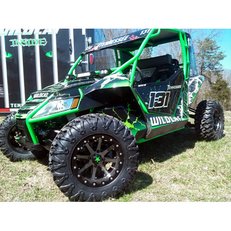 Jante MSA WHEELS M21 Lok Utility - argent/noir 15X7 pour POLARIS MAGNUM 500, SPORTSMAN 400, SPORTSMAN 500, SPORTSMAN 500 HO