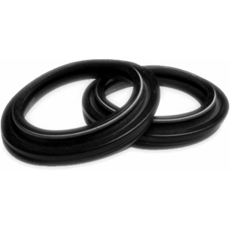 Caches-poussière KAYABA - 43x55.5x14 mm pour KAWASAKI KLX 300, KLX 650, YAMAHA YZ 125, YZ 250 et HONDA CR 125, CR 250