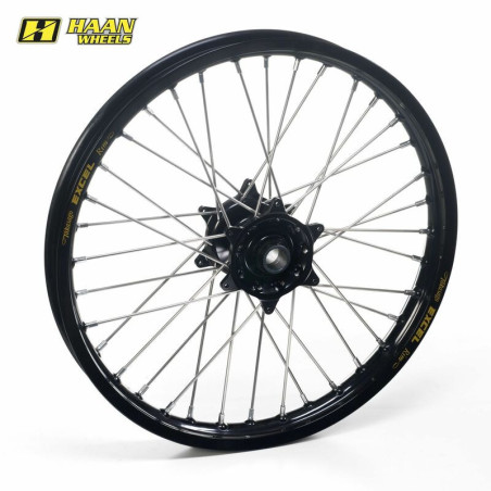 Pack roues complètes avant + arrière HAAN WHEELS 21x1,85 + 18x2,50 pour KTM ENDURO 690, RALLY 690, SUPERMOTO 690 de 2007 à 2019