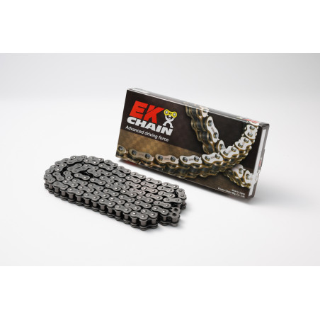 Cadena de transmisión EK CHAIN 530 SRX2 - Retenes QX-Ring - Cierre tipo remache
