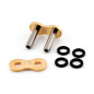 Attache de chaine EK CHAIN 530 MVXZ2 - Joints Qx-Ring - attache à riveter - 530MVXZ2-G/G MLJ