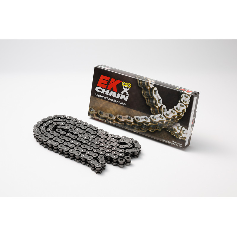 Chaine de transmission EK CHAIN 520 SROZ2 - Joints O-ring - attache à riveter Chaine de transmission EK CHAIN 520 SROZ2 - Joints O-ring - attache à riveter