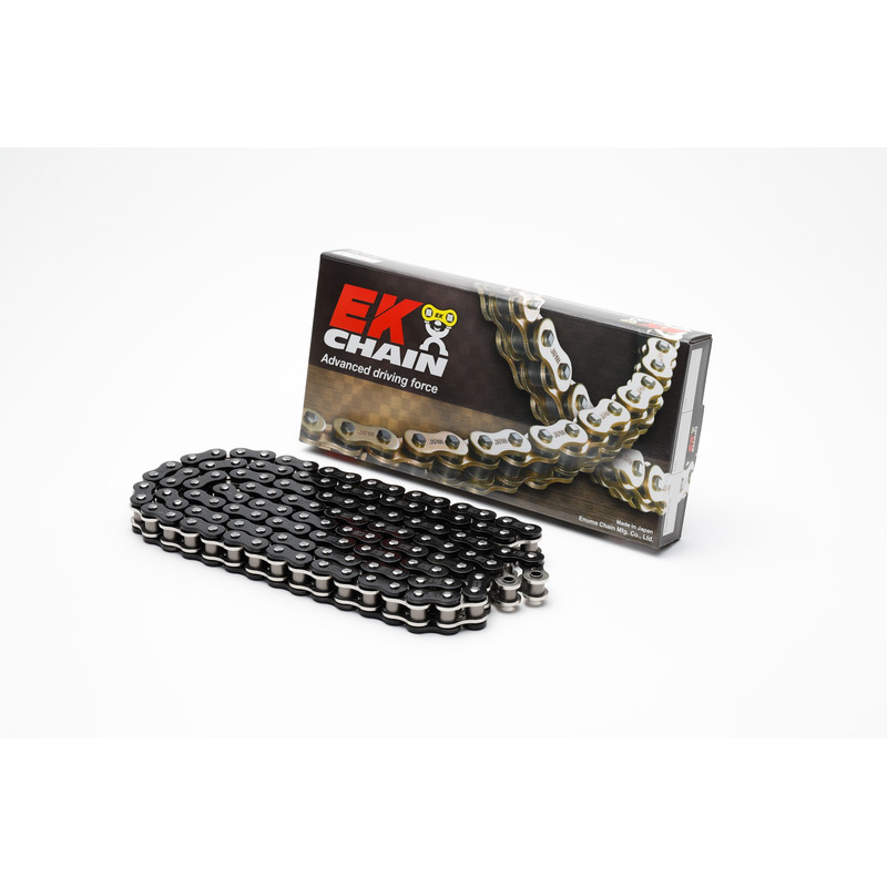 Cadena de transmisión EK CHAIN 525 MVXZ2 - Retenes QX-Ring - Cierre tipo remache - 525MVXZ2