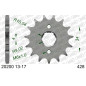 Piñón de acero AFAM paso 428 para HONDA XL 125 S, DAELIM VS 125, DERBI SENDA 125 BAJA SM 4T y KYMCO MAXXER 50 de 1979 a 2020