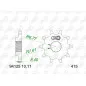 Piñón de acero AFAM paso 415 para HUSQVARNA TC 50, TC 50 MINI, GAS GAS MC 50 y KTM SX 50 de 2024 a 2027