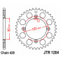 Corona de acero JT SPROCKETS 50 dientes, paso 428 para HONDA CRF 100, CRF 125, XR 100 de 1985 a 2027