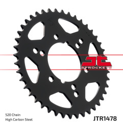 JT SPROCKETS steel rear sprocket 520 pitch for POLARIS SCRAMBLER 250, SCRAMBLER 500, TRAIL BLAZER 250, TRAIL BOSS 250 1985-2014