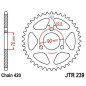Couronne acier JT SPROCKETS pas 420 pour HONDA CR 80, MBX 80 FWD, MT 50 S, MTX 80 RF, MTX 80 RS de 1980 à 1993