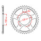 JT SPROCKETS steel rear sprocket 525 pitch for APRILIA CAPONORD 1200, CAPONORD 1200 RALLY, DORSODURO 750 2008-2018 JT SPROCKETS steel rear sprocket 525 pitch for APRILIA CAPONORD 1200, CAPONORD 1200 RALLY, DORSODURO 750 2008-2018