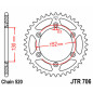 JT SPROCKETS steel rear sprocket 48T, 520 pitch for APRILIA MXV 450, RXV 450, RXV 550, SXV 450, SXV 550 2005-2017