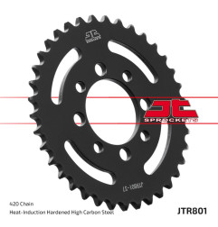 JT SPROCKETS steel rear sprocket 420 pitch for SUZUKI DRZ 110, LT 50 QUADRUNNER 2WD, TS 50 ERK, TS 50 XK and KAWASAKI KLX 110