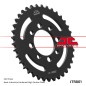 Corona de acero JT SPROCKETS paso 420 para SUZUKI DRZ 110, LT 50 QUADRUNNER 2WD, RM 50, TS 50 ERK, TS 50 XK y KAWASAKI KLX 110