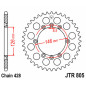 JT SPROCKETS Kettenrad Stahl 50 Zähne, Teilung 428 für SUZUKI DR 125 SM, TS 125, TS 125 X 1984-2010