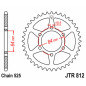 Corona de acero JT SPROCKETS 41 dientes, paso 525 para SUZUKI TS 250 de 1971 a 1978