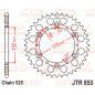 JT SPROCKETS steel rear sprocket 520 pitch for YAMAHA YFS 200 BLASTER 2WD, YFZ 350 BANSHEE 2WD, YZ 125, YZ 250 1975-2009