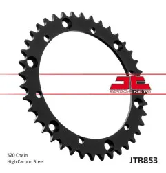 Couronne acier JT SPROCKETS pas 520 pour YAMAHA YFM 350 WARRIOR 2WD, YFS 200 BLASTER 2WD, YFZ 350 BANSHEE 2WD, YZ 125, YZ 250
