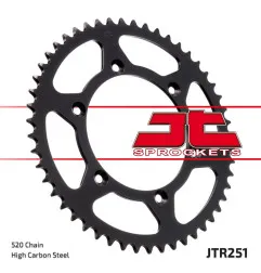 Corona de acero JT SPROCKETS paso 520 para YAMAHA YZ 125, FANTIC XE 125, HONDA XR 250 y RIEJU MARATHON 250 de 1980 a 2027