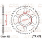 JT SPROCKETS rear sprocket 520 pitch for CF MOTO CL-X 700 SPORT, GT 650, MT 650, NK 650 and POLARIS TRAIL BOSS 325 2000-2025 JT SPROCKETS rear sprocket 520 pitch for CF MOTO CL-X 700 SPORT, GT 650, MT 650, NK 650 and POLARIS TRAIL BOSS 325 2000-2025