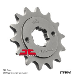 Piñón de acero JT SPROCKETS paso 520 para KYMCO MXU 150 de 2005 a 2017