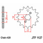 Pignon acier JT SPROCKETS 15 dents, pas 420 pour GILERA RCR 50, SMT 50, ZULU 50, APRILIA MX 50, RX 50, SX 50 et KAWASAKI KLX 110