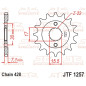 Pignon acier JT SPROCKETS 15 dents, pas 428 pour HONDA CR 80, CR 85 de 1987 à 2007