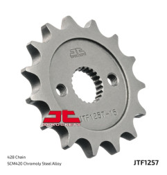 JT SPROCKETS Ritzel Stahl 15 Zähne, Teilung 428 für HONDA CR 80, CR 85 1987-2007