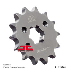 Pignon acier JT SPROCKETS pas 428 pour YAMAHA XT 125, SHERCO SE 125 CITYCORP, BETA RE 125 4T MOTARD et KAWASAKI KD 80