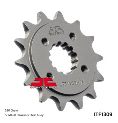 JT SPROCKETS steel front sprocket 520 pitch for HONDA XR 600, XR 650, XR 650 L and POLARIS OUTLAW 500, PREDATOR 500 1991-2025
