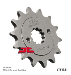 Pignon acier JT SPROCKETS pas 520 pour HONDA CRF 250 L ABS, CRF 300 L, NX 250, NX 250 2, XR 250 de 1988 à 2026