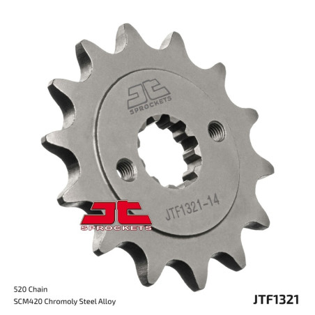 JT SPROCKETS Ritzel Stahl Teilung 520 für HONDA CRF 250 L ABS, CRF 300 L, NX 250, NX 250 2, XR 250 1988-2026