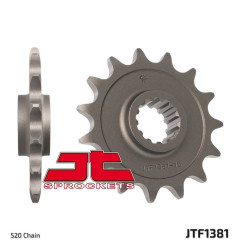 JT SPROCKETS Ritzel Stahl 15 Zähne, Teilung 520 für HONDA CMX 500 A REBEL ABS, NX 500, NX 500 E-CLUTCH und SUZUKI DR 250 S