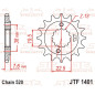 Piñón de acero JT SPROCKETS paso 520 para SUZUKI LT-R 450 QUADRACER 2WD, LTZ 400 y KAWASAKI KFX 400 de 2003 a 2018