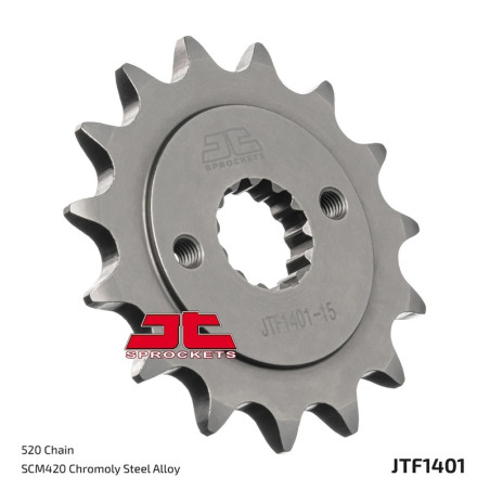 JT SPROCKETS steel front sprocket 520 pitch for SUZUKI LT-R 450 QUADRACER 2WD, LTZ 400 and KAWASAKI KFX 400 2003-2018