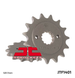 Pignon acier JT SPROCKETS pas 520 pour SUZUKI LT-R 450 QUADRACER 2WD, LTZ 400 et KAWASAKI KFX 400 de 2003 à 2018