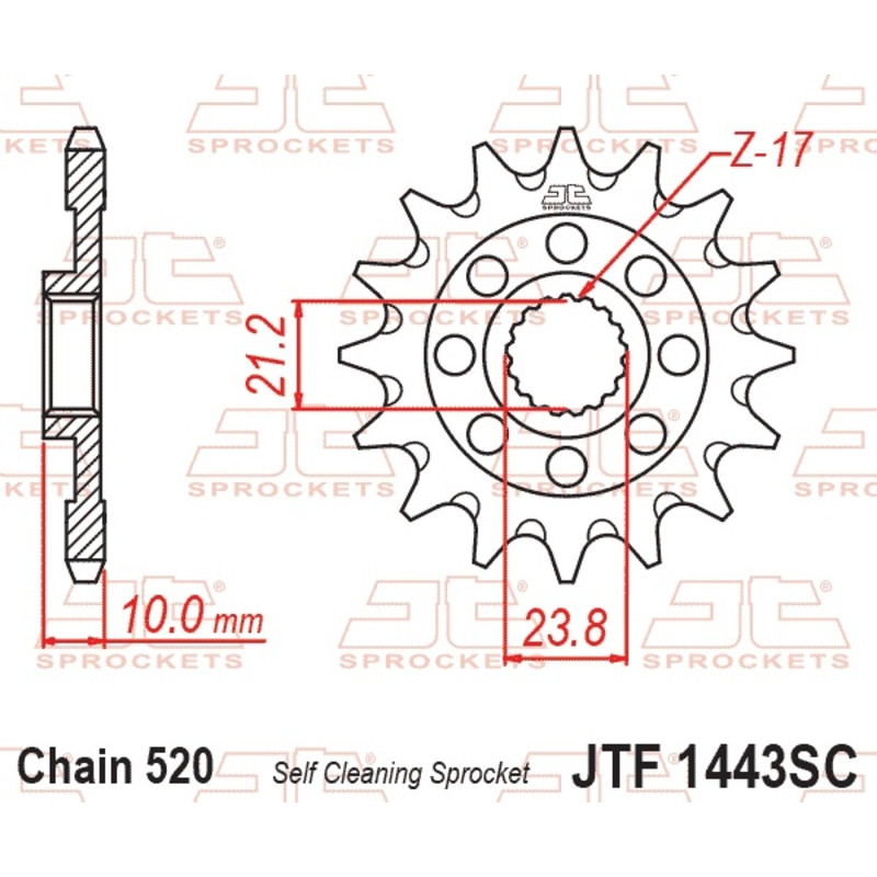 JT SPROCKETS Ritzel Stahl Teilung 520 für SUZUKI RMZ 450 2013-2027 JT SPROCKETS Ritzel Stahl Teilung 520 für SUZUKI RMZ 450 2013-2027