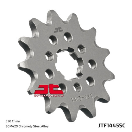 Piñón de acero JT SPROCKETS paso 520 para KAWASAKI KX 125 y SUZUKI LT 250 QUADRACER 2WD de 1985 a 2008