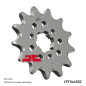 Pignon acier JT SPROCKETS pas 520 pour KAWASAKI KX 125 et SUZUKI LT 250 QUADRACER 2WD de 1985 à 2008