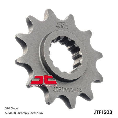 JT SPROCKETS Ritzel Stahl 12 Zähne, Teilung 525 für KAWASAKI KEF 300 LAKOTA 2WD, KFX 250, KSF 250 MOJAVE 2WD 1995-2004